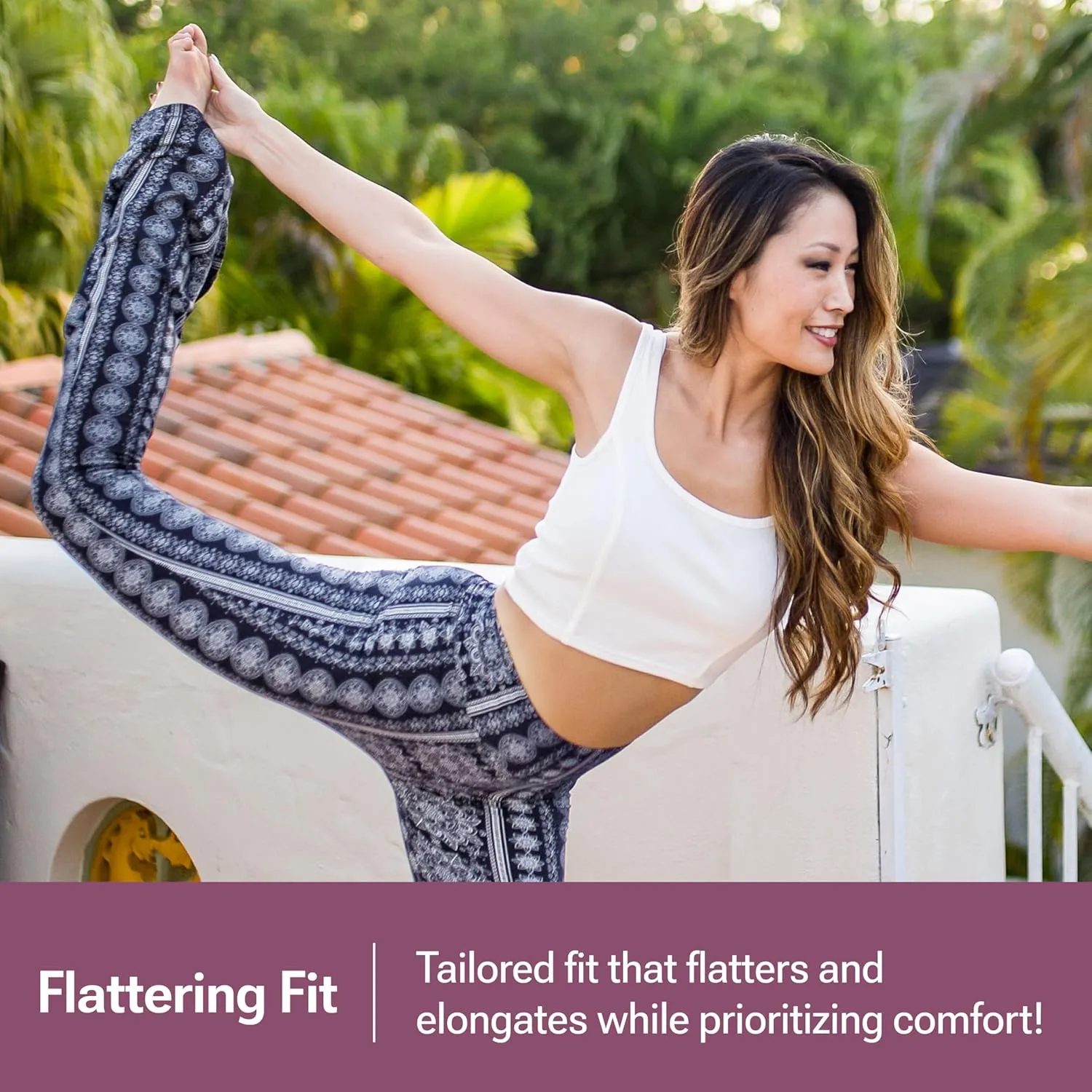 SATINA High Waisted Flare Leggings for Women - Yoga Pants for Women - Buttery Soft Bell Bottom Palazzo - Versatile Sizing