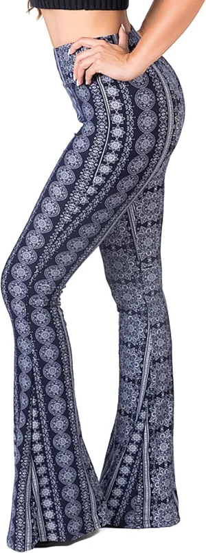 SATINA High Waisted Flare Leggings for Women - Yoga Pants for Women - Buttery Soft Bell Bottom Palazzo - Versatile Sizing