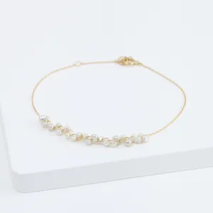 Sazare pearl chain bracelet
