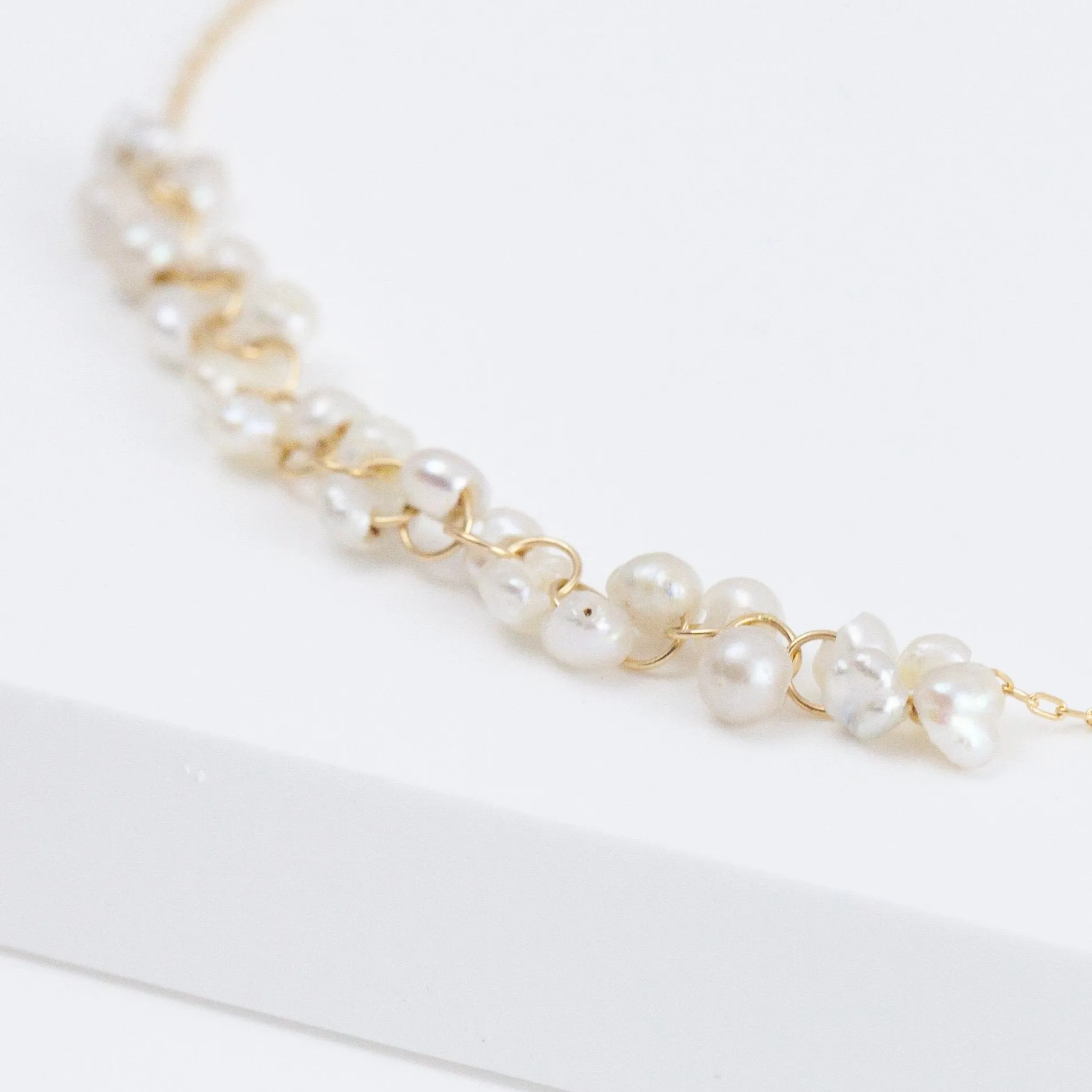 Sazare pearl chain bracelet