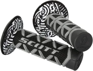 Scott Sports 219626-1019 Gray/Black Diamond Motorcycle Grips Medium
