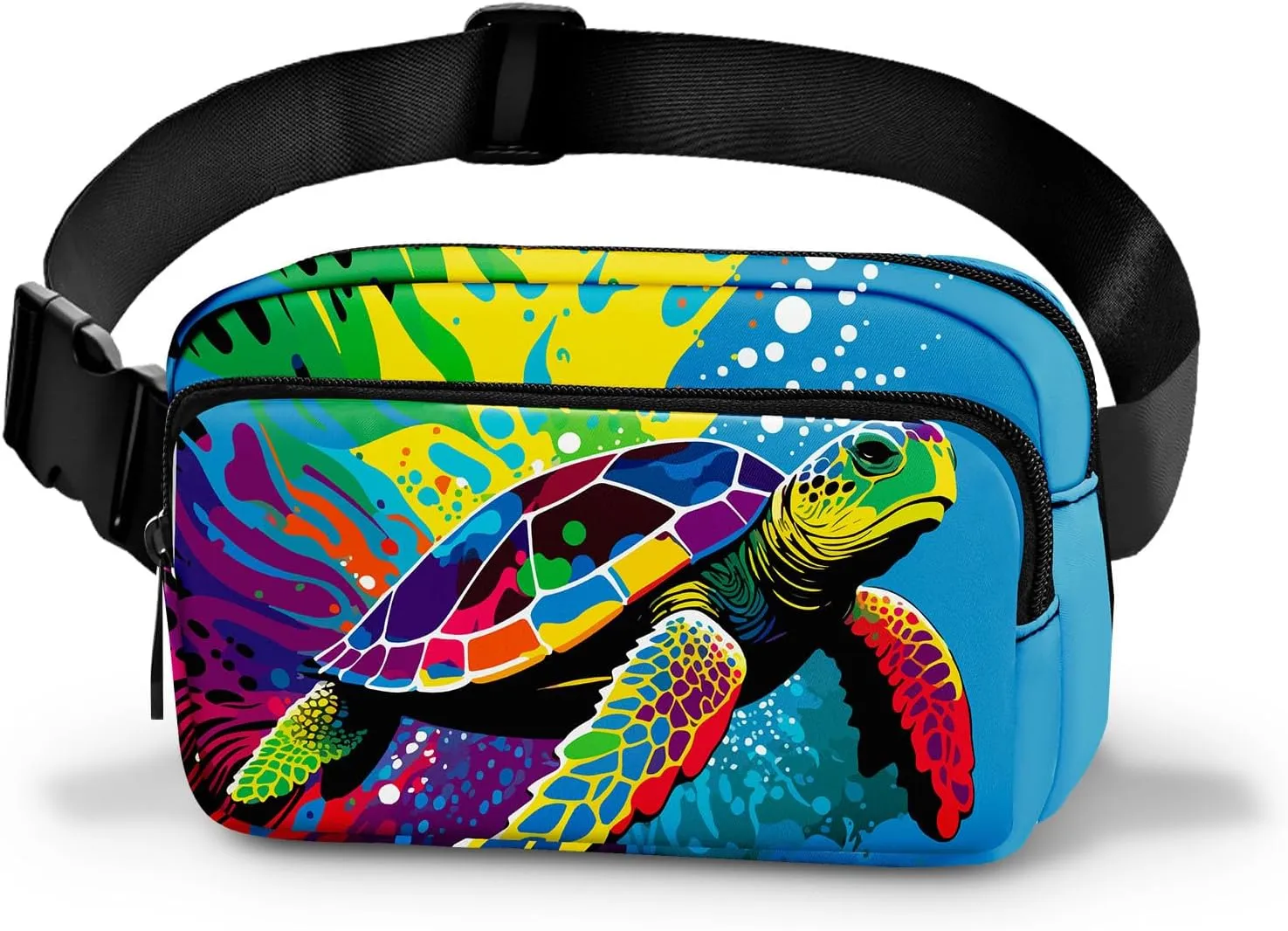 Sea Turtle Fanny Pack Women Belt Bag Fashion Waist Pack Easy for Store with Adjustable Strap Traveling Hiking Running Walking