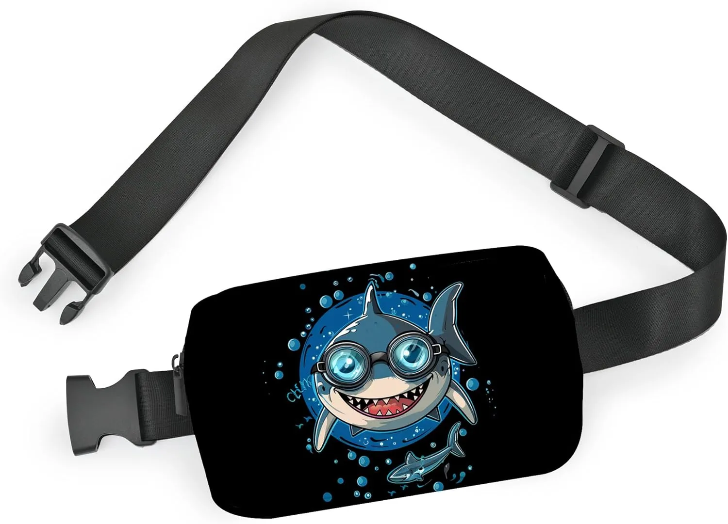 Shark Fanny Pack Fashion Belt Bag Small Crossbody Bags for Women Casual Waist Packs with Adjustable Strap