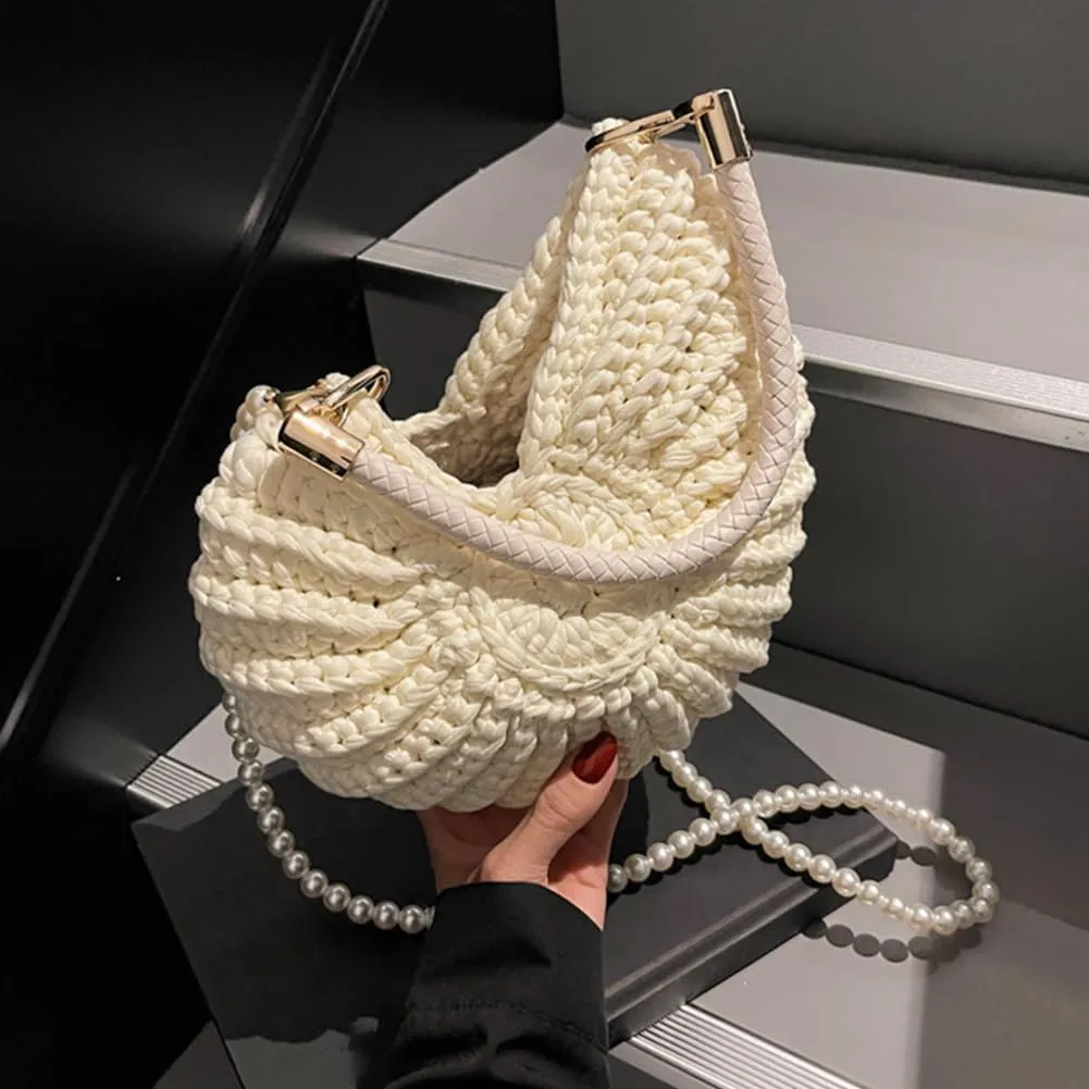 Shell Purse for Women,Handwoven Fashion Seashell Bag Luxury Shell Clutch Purse Unique Clutch Summer Beach Bag