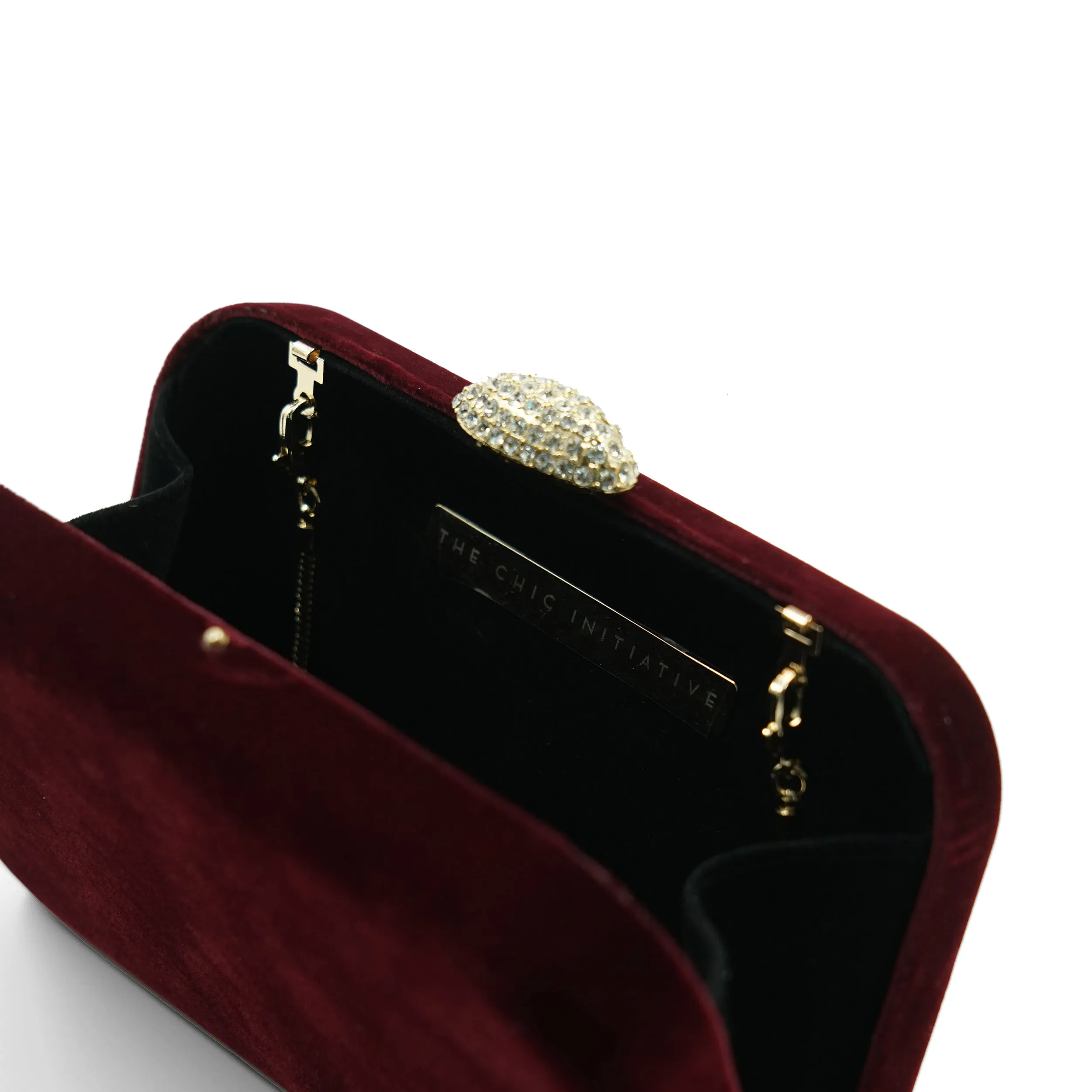 Sienna Velvet Clutch (Plum)