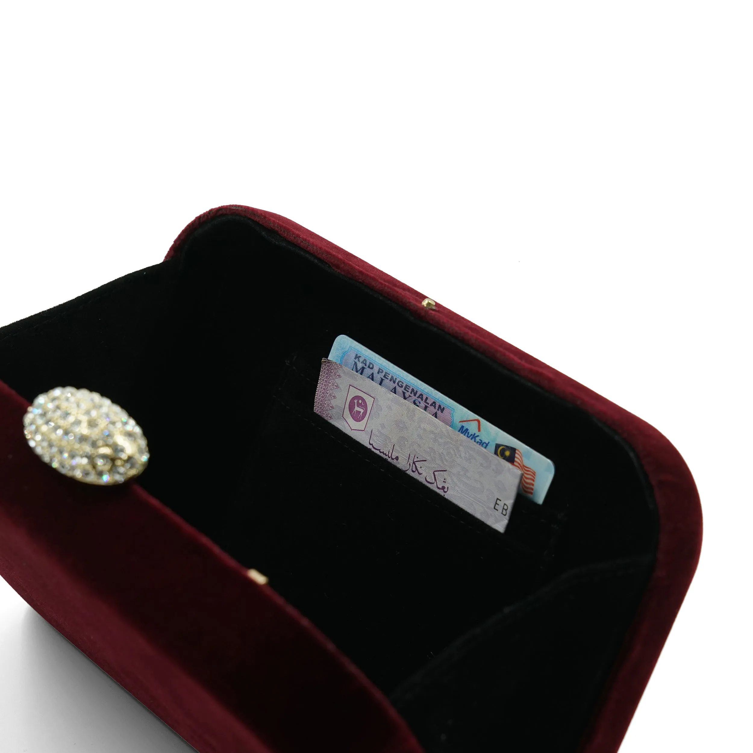 Sienna Velvet Clutch (Plum)