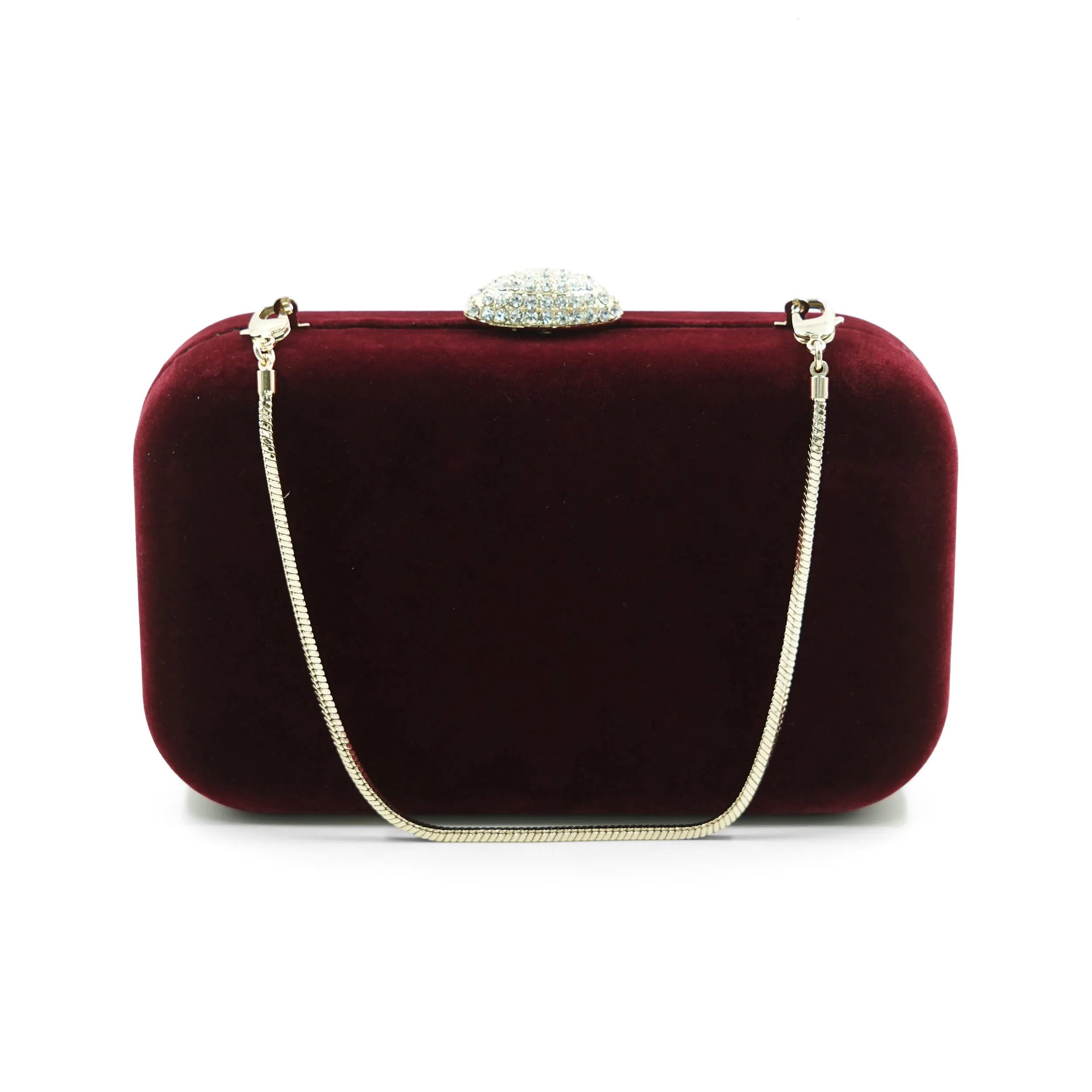 Sienna Velvet Clutch (Plum)
