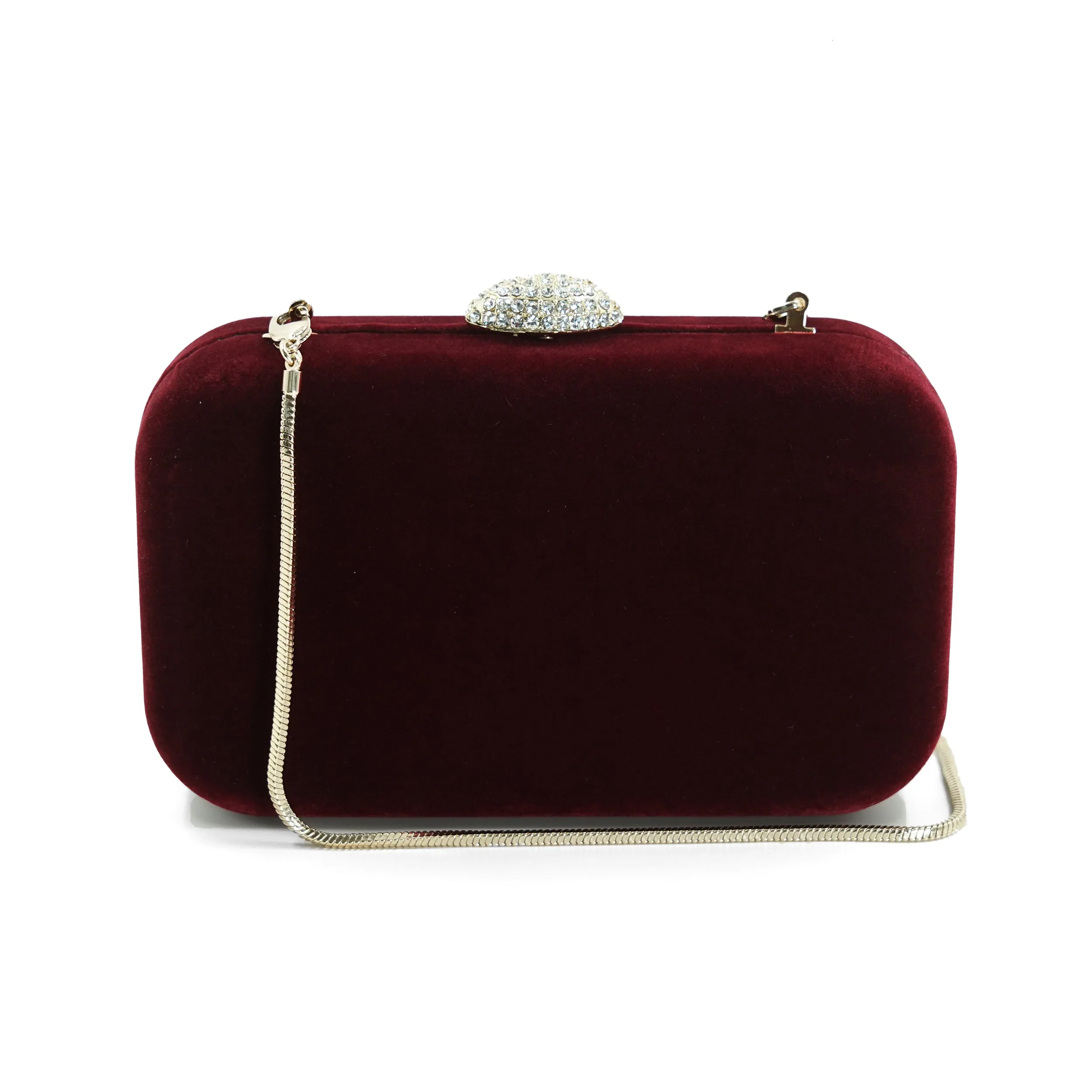 Sienna Velvet Clutch (Plum)