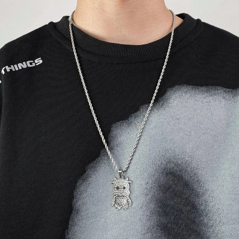 Silver Fishbone Fishbone Necklace With Diamonds Is Versatile And Simple