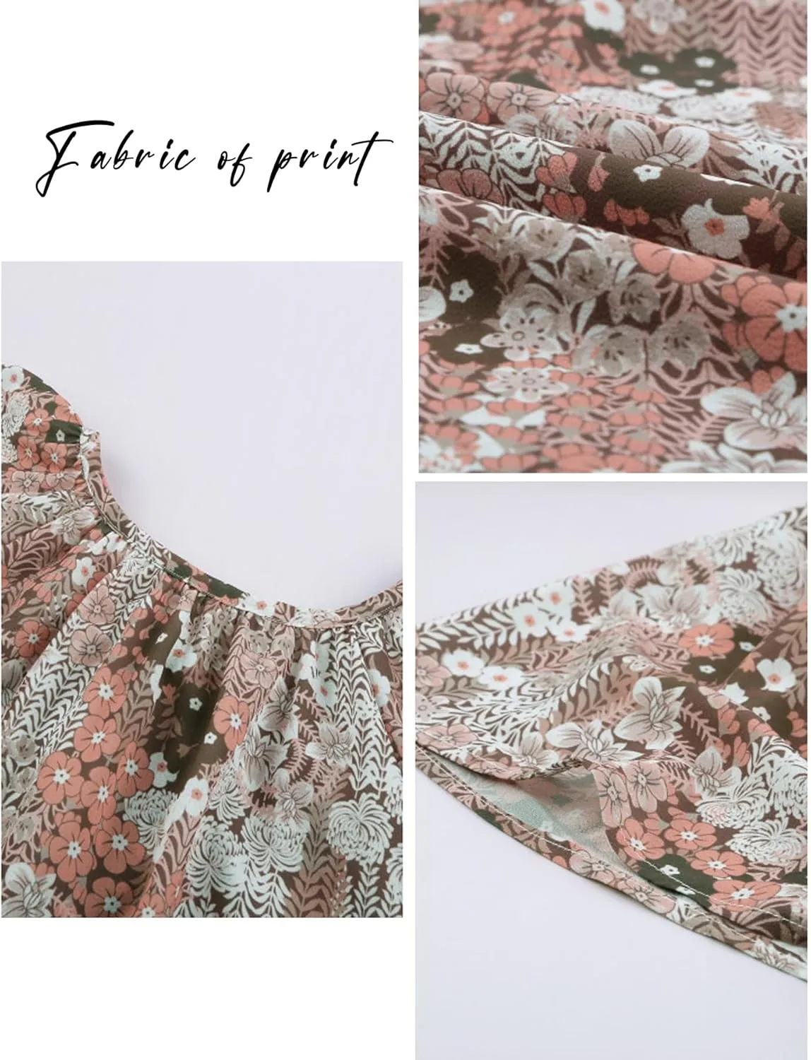 SimpleFun Women's Boho Tops Floral V Neck Short Sleeve Summer Blouse Shirts