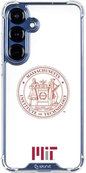 Skinit Clear Phone Case Compatible with Galaxy S25 - Officially Licensed Massachusetts Institute of Technology MIT White Logo Design
