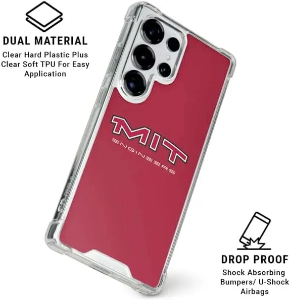 Skinit Clear Phone Case Compatible with Galaxy S25 Ultra - Officially Licensed Massachusetts Institute of Technology MIT Engineers Design