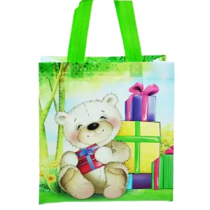 Small Bear With Gift Printed PP Non-Woven Bag