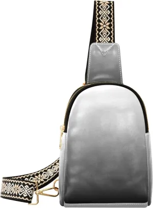 Small Sling Bag for Women Black Crossbody Fanny Packs for Travel, Casual 20810-1