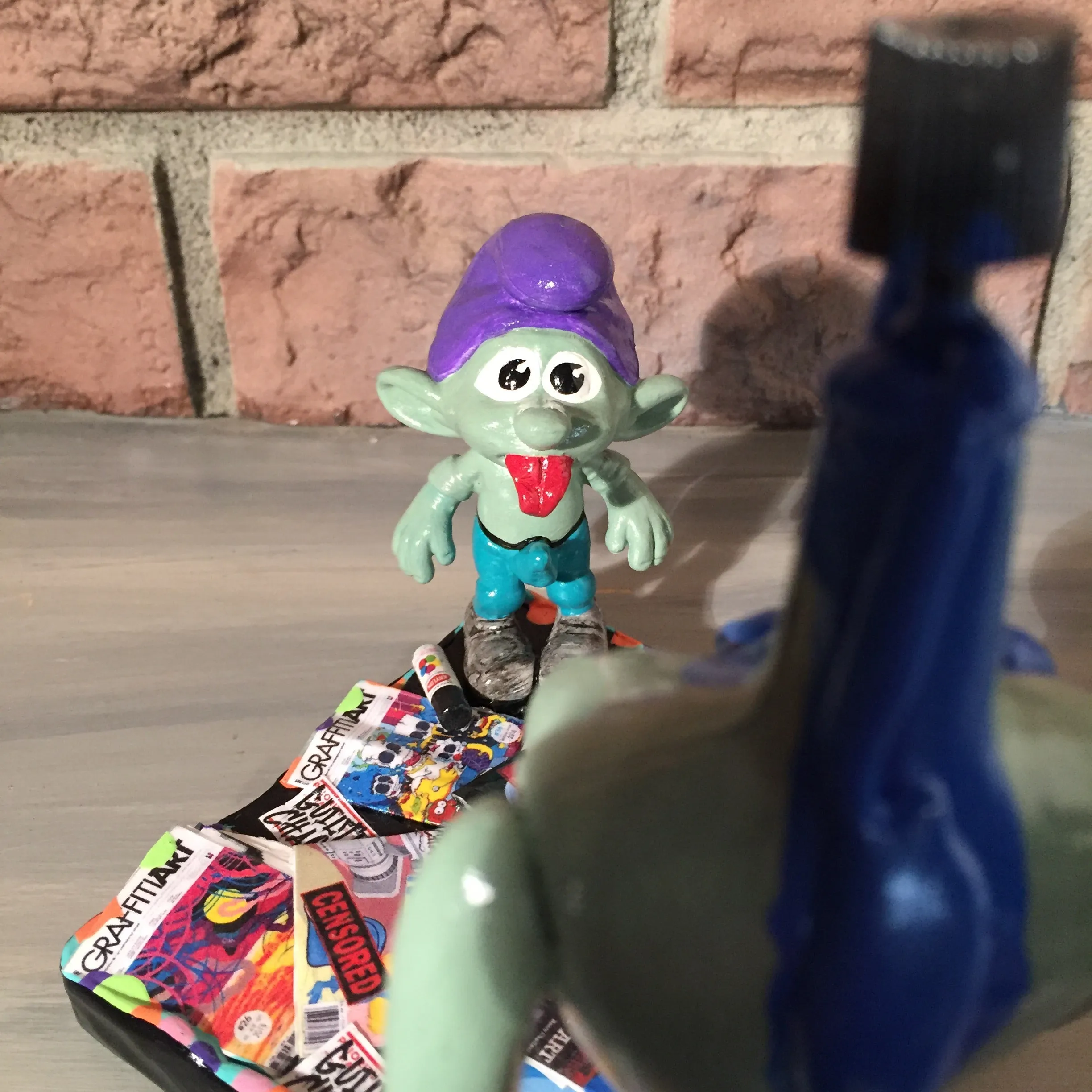 SMURF BONER GRAFFITI SCENE