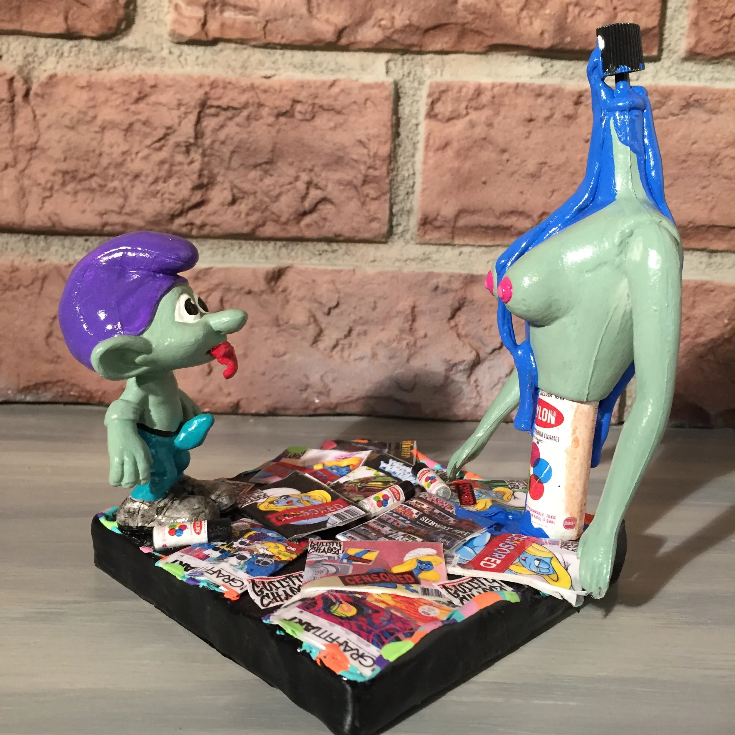 SMURF BONER GRAFFITI SCENE