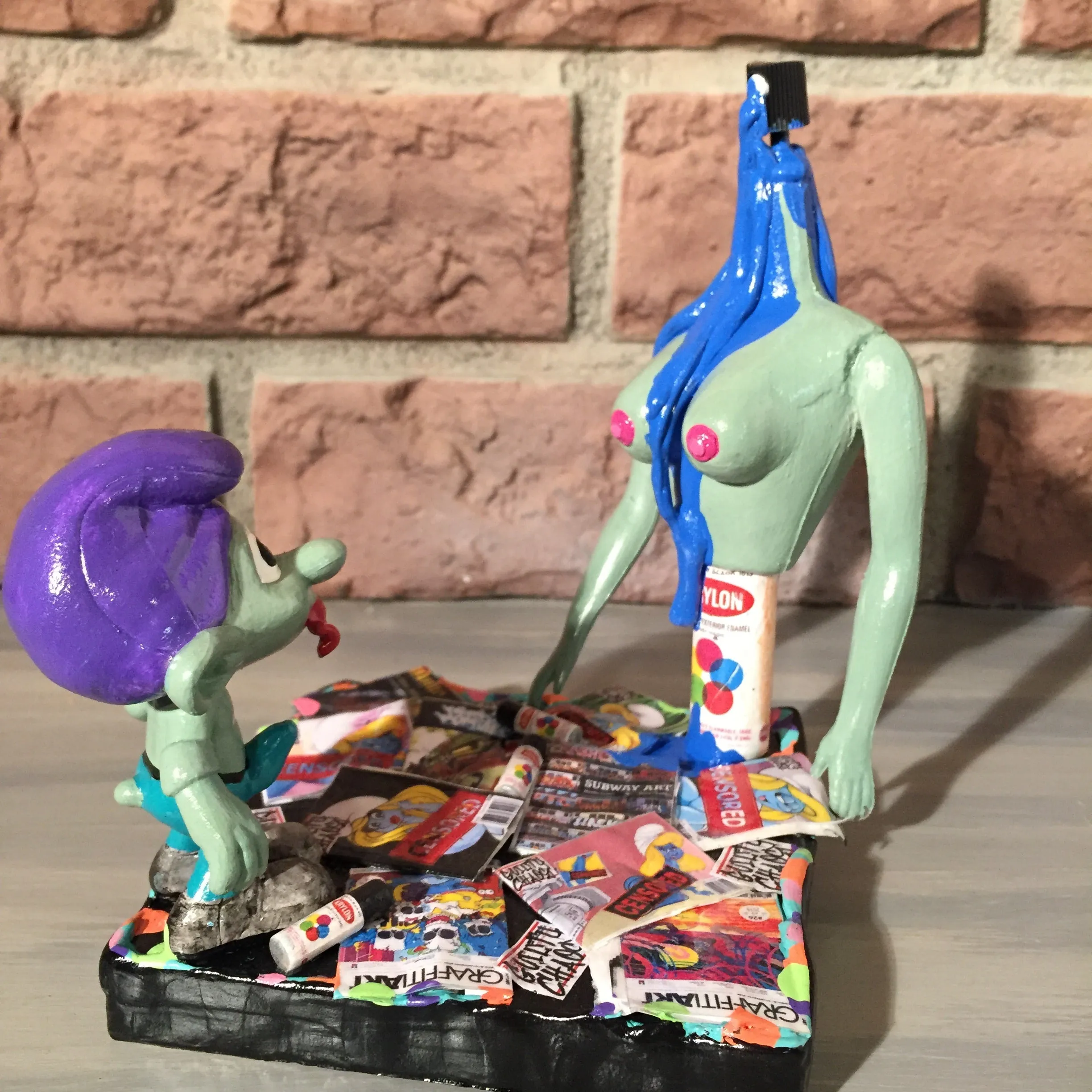 SMURF BONER GRAFFITI SCENE