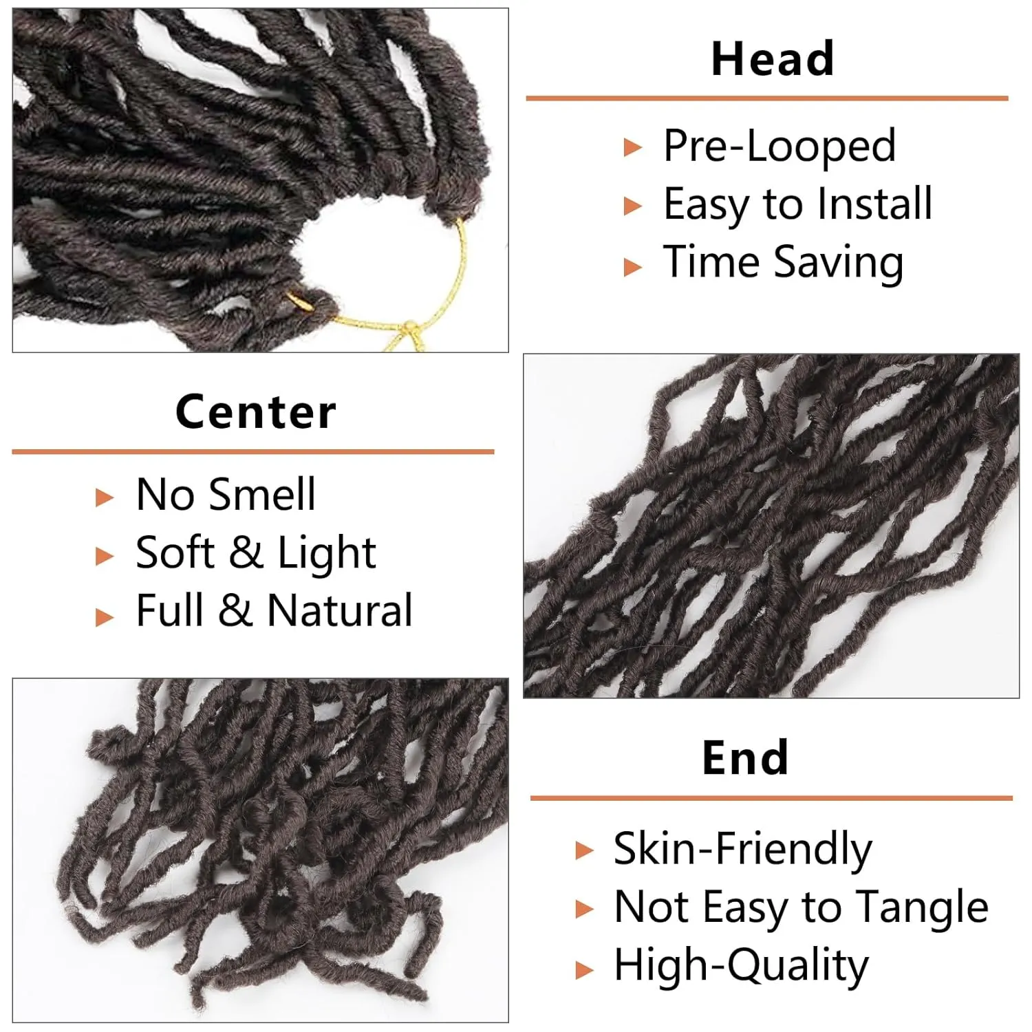 Soft Locs 30 Inch Synthetic 8 Packs Faux Locs Pre Looped Curly Wavy Crochet Hair For Black Women Hair Extensions