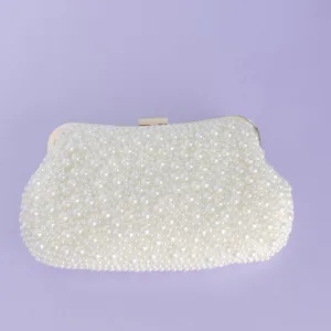 Soft Pearl Clutch (Silver)