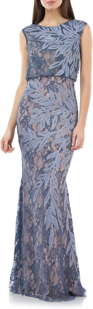 Soutache Embroidered Gown