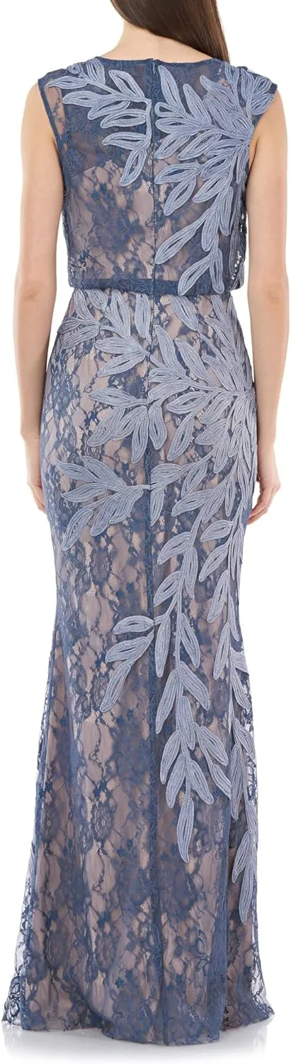 Soutache Embroidered Gown