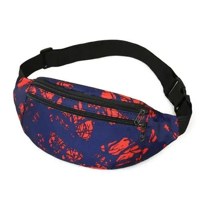 Sports Running Stylish Waist Belt Colorful Printed Cross Body Fashion Chest Bag New Travel And Outdoor Chest Bag