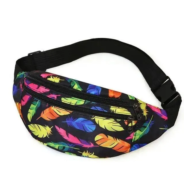 Sports Running Stylish Waist Belt Colorful Printed Cross Body Fashion Chest Bag New Travel And Outdoor Chest Bag