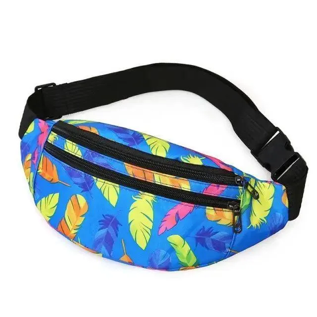 Sports Running Stylish Waist Belt Colorful Printed Cross Body Fashion Chest Bag New Travel And Outdoor Chest Bag