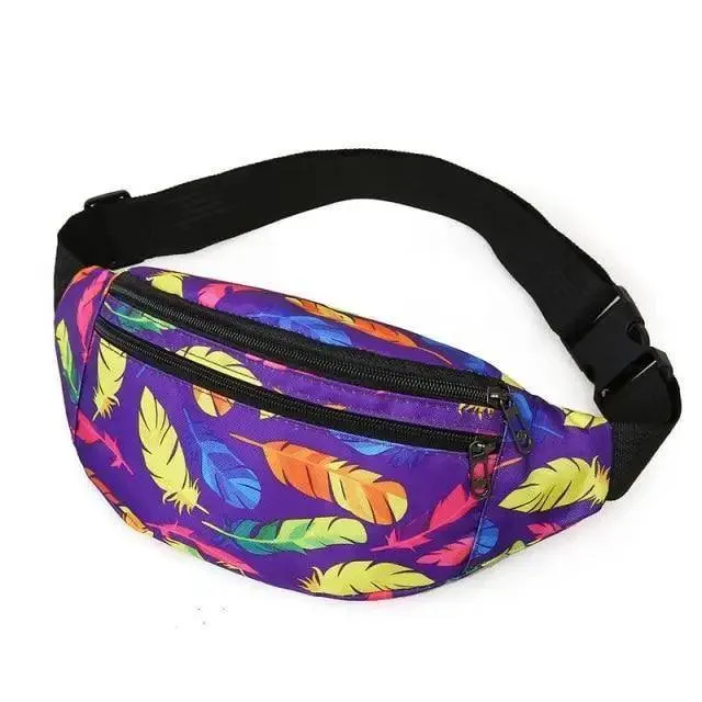 Sports Running Stylish Waist Belt Colorful Printed Cross Body Fashion Chest Bag New Travel And Outdoor Chest Bag