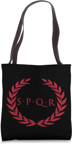 SPQR SENATUS POPULUS QUE ROMANUS ROMAN REPUBLIC ROME RED Tote Bag