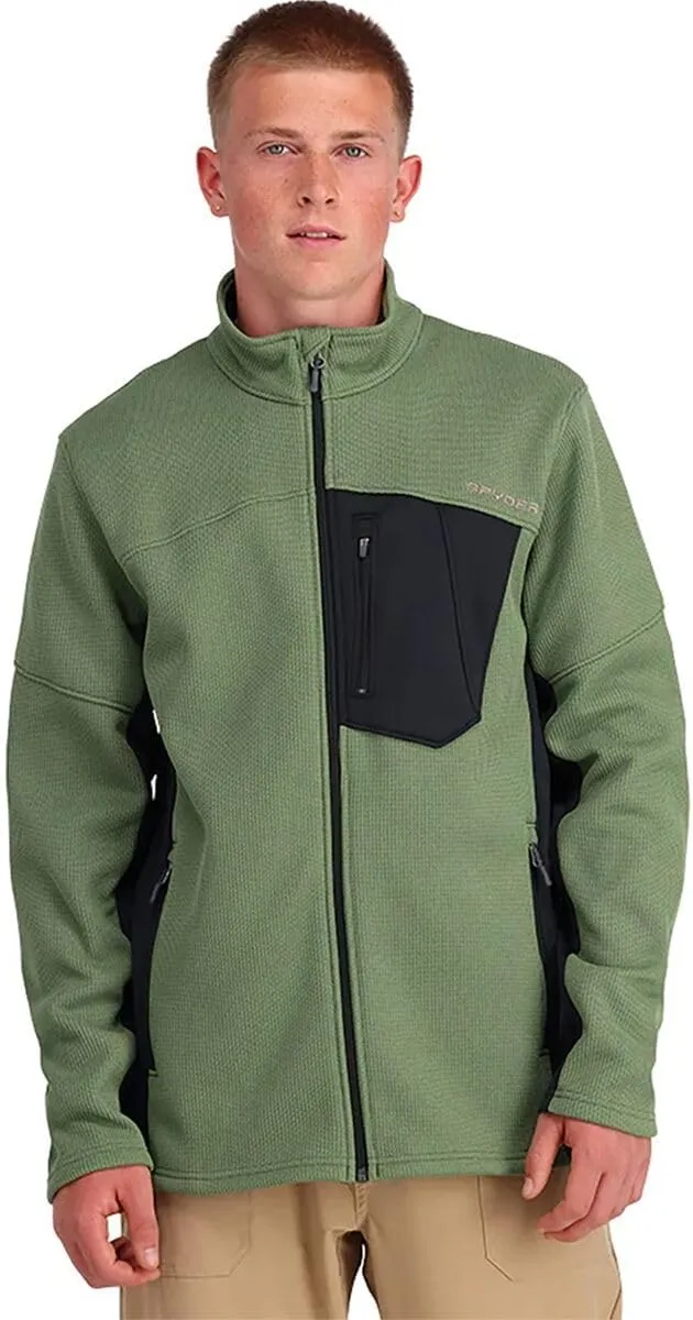 Spyder Men's Bandit Hybrid Full Zip Mid Layer Jacket