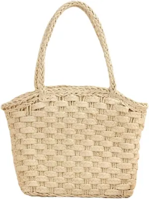 Straw Beach Bag for Women Summer Woven Tote Bag Rattan Hobo Bohemian Vacation Bags Waterproof Sandproof