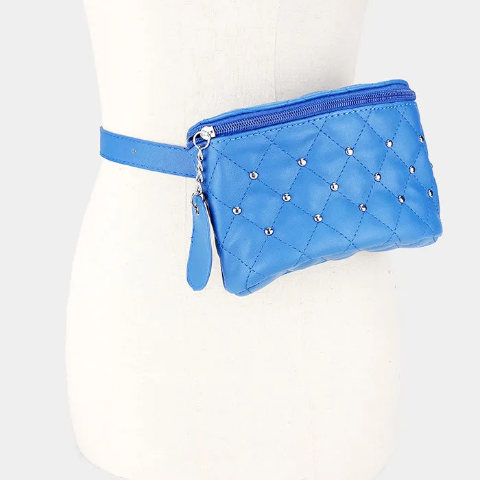 Studded Leather Fanny Pack