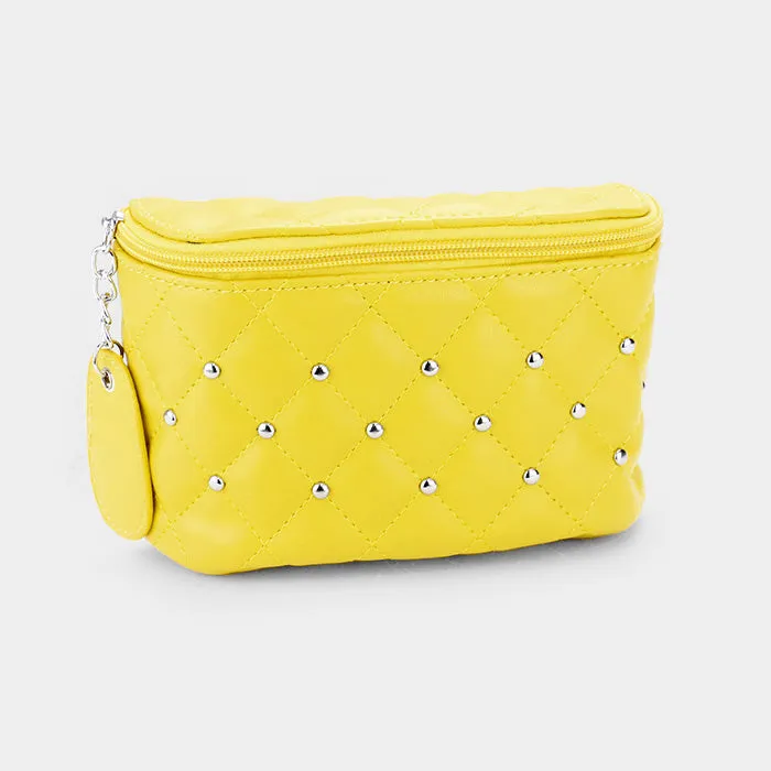 Studded Leather Fanny Pack
