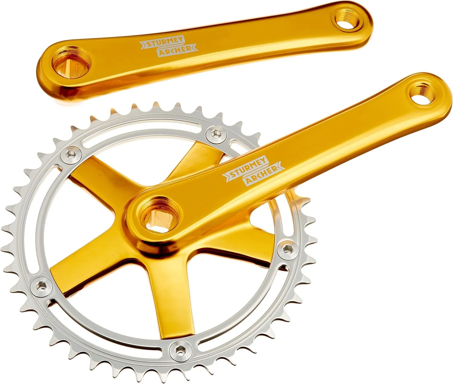 Sturmey-Archer Front Crankset T62 (Gold) FCT62.00GA Gold/Silver