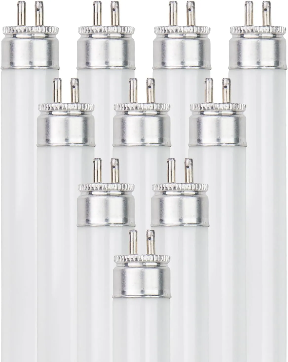 Sunlite 12-Inch F8T5/CW T5 Linear Fluorescent Lamp, 8 Watts, 350 Lumens, 4100K Cool White, Miniature G5 Bi-Pin Base, ROHS Compliant, High Performance Straight Tube, 10 Pack
