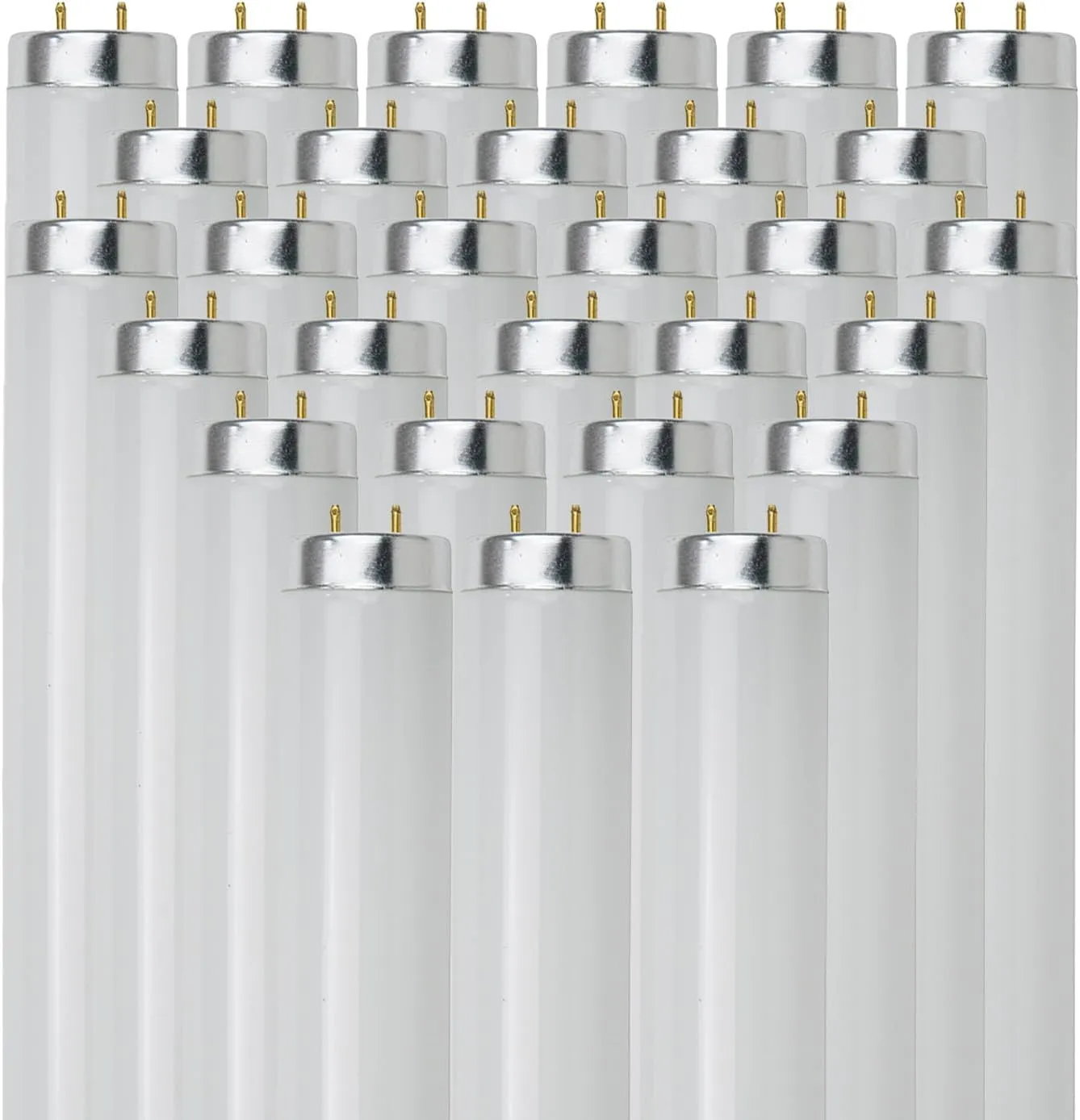 Sunlite 30032 F40T12/DX 4-Foot T12 Dulux Straight Tube Fluorescent Lamp, 40 Watts, 2550 Lumens, 6500K Daylight, 90 CRI, Medium Bi-Pin G13 Base, ROHS Compliant, 30 Count