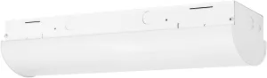 Sunlite 85471 2-Foot LED Linear Strip Light Fixture, 20 Watts, 120-277 Volts, Dimmable, 50,000 Hour Life Span, 4000K Cool White, 82 CRI, Surface Mount, Steel Body, UL & DLC Listed
