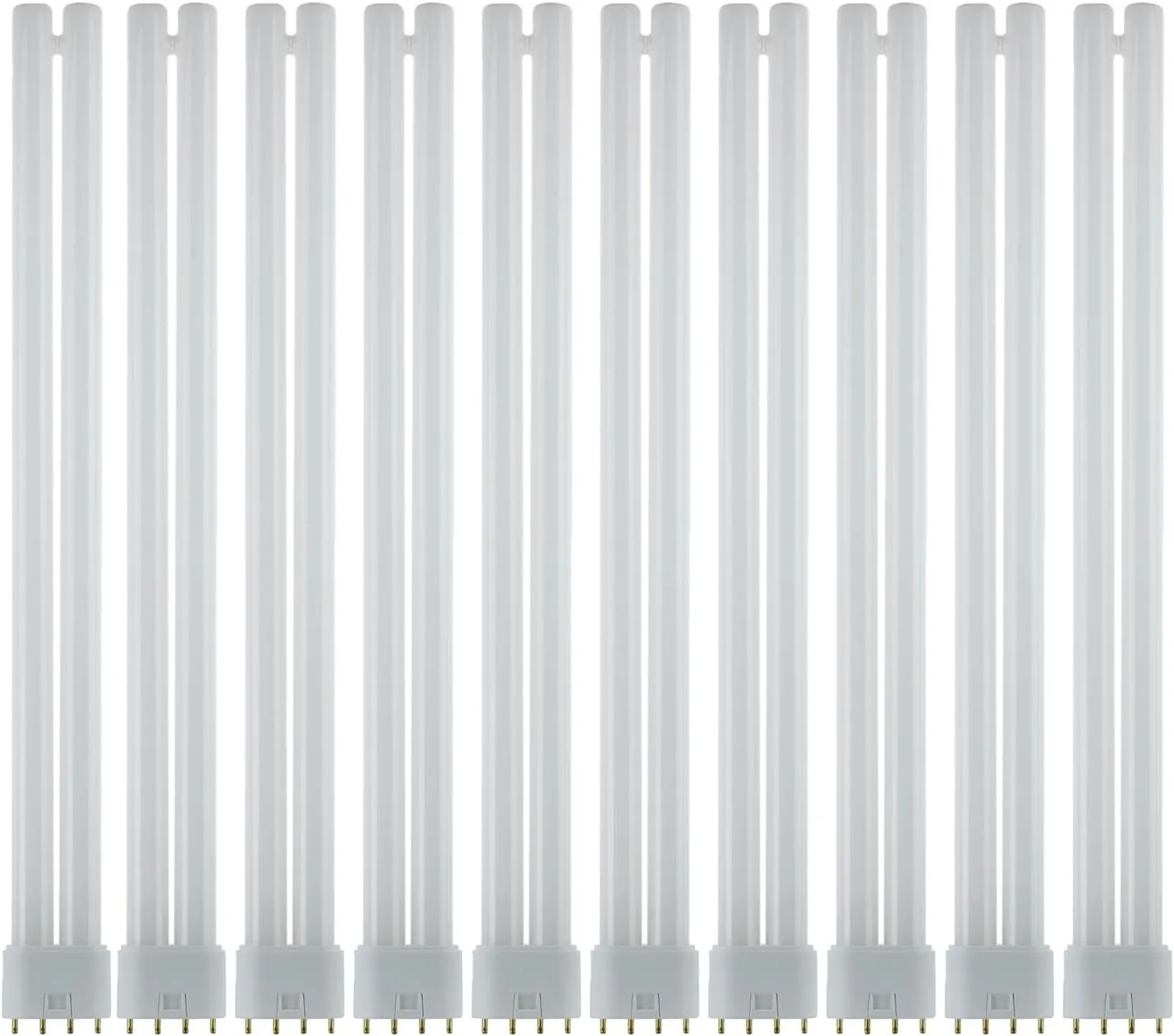 Sunlite FT36DL/835/10PK Compact Fluorescent 36W Twin Tube Light Bulbs, 3500K Neutral White Light, 2G11 Base, 10 Pack