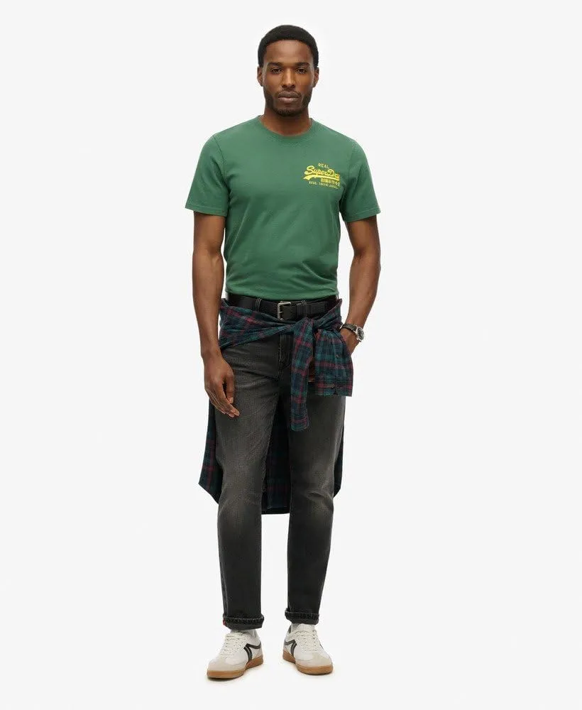 Superdry Men's Embroidered Relaxed T-Shirt, International Pine