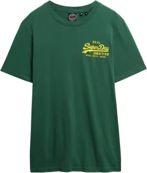 Superdry Men's Embroidered Relaxed T-Shirt, International Pine