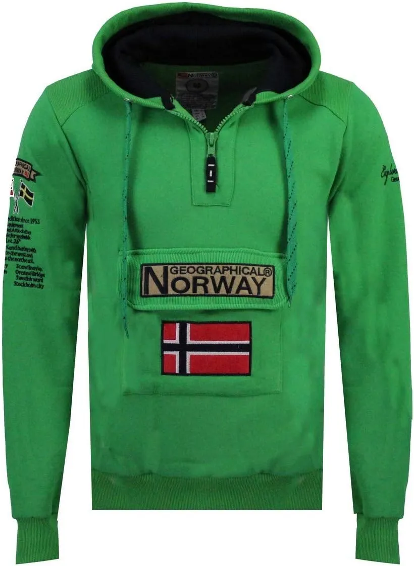 Sweatshirt Gymclass Hoodie Man Cotton Blend Fluorescent Green Xl