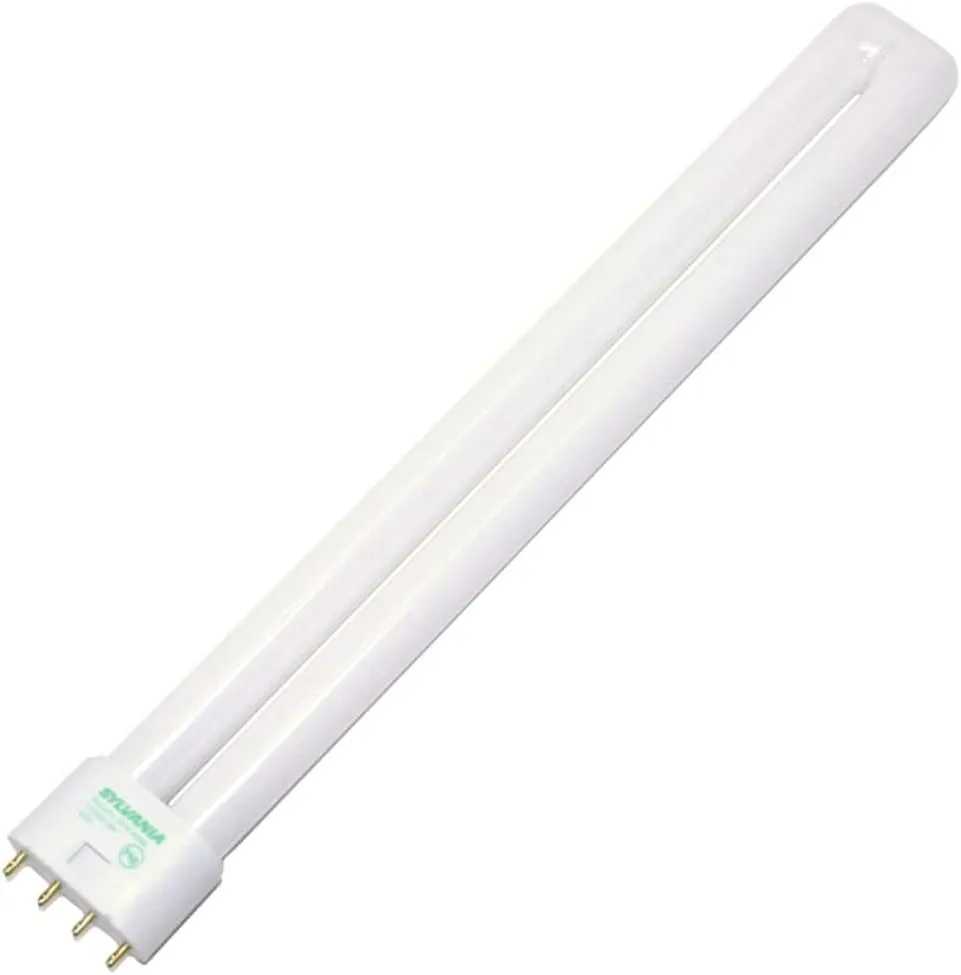 Sylvania 046135205972 20597 20597-FT24DL/830/ECO-24 Watt CFL Light Bulb-Compact Fluorescent-4 Pin 2G11 Base-3000K, 1 Count (Pack of 1), White