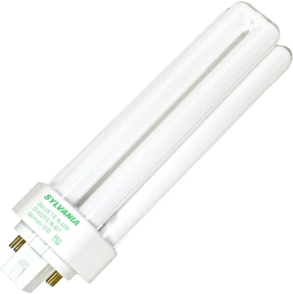 Sylvania 10 Pack 20890 CF42DT/E/IN/841/ECO 42-Watt 4100K 4-Pin Triple Tube Compact Fluorescent Lamp, 10 Count (Pack of 10), White