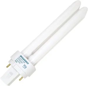 Sylvania (10 Pack) 21110 CF18DD/835/ECO 18-Watt 3500K 2-Pin Double Tube Compact Fluorescent Lamp, 10 Count (Pack of 1), White