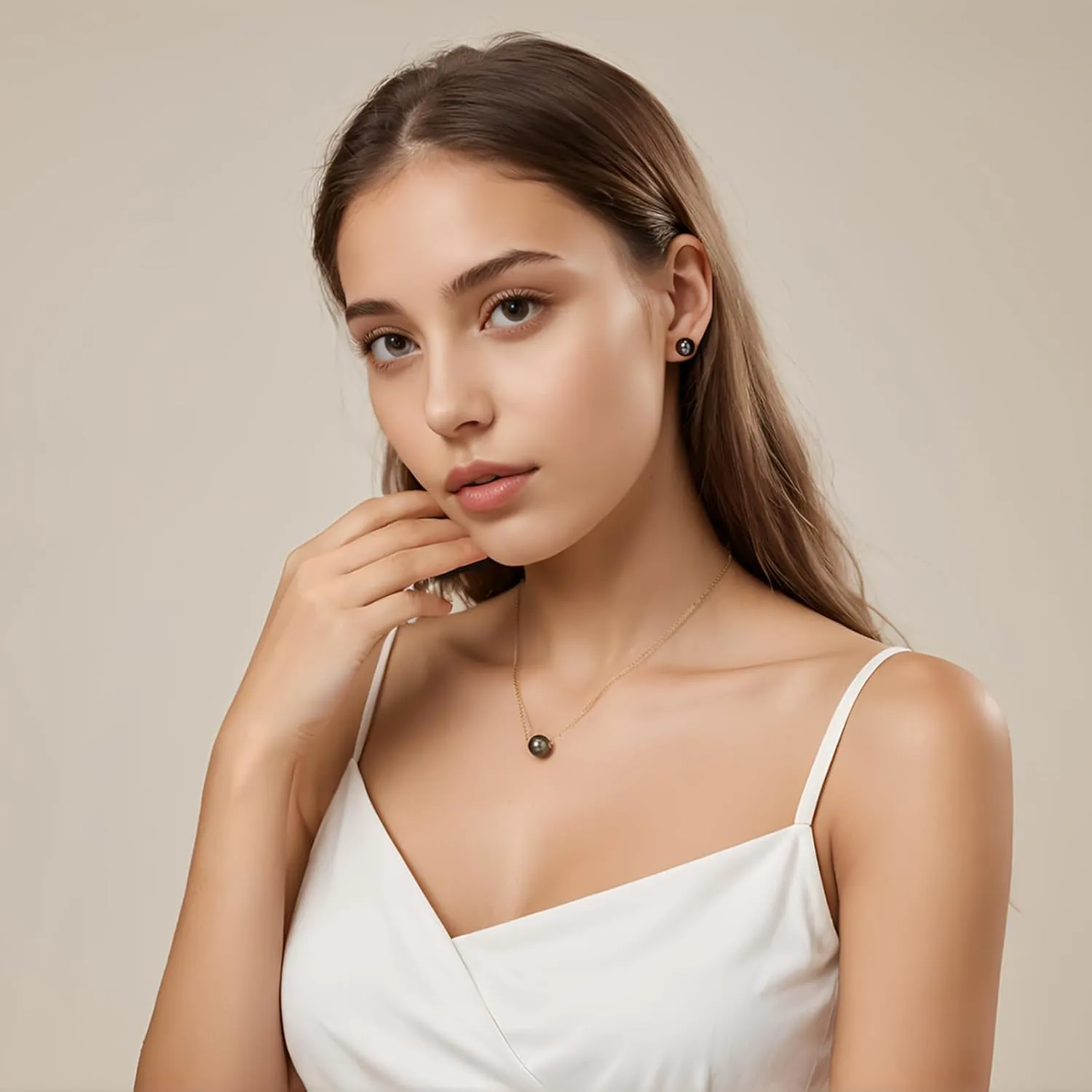 Tahitian Black Pearl Necklace, 9-12mm AAAA Handpicked Natural Black Pearl Pendant with 18K Yellow/White Gold Plated Sterling Silver Chain, Luxury Gifts for Women, Wife, Mother, Girlfriend, Anniversary, Birthday, Mothers Day