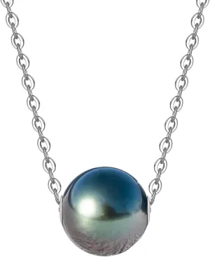 Tahitian Black Pearl Necklace, 9-12mm AAAA Handpicked Natural Black Pearl Pendant with 18K Yellow/White Gold Plated Sterling Silver Chain, Luxury Gifts for Women, Wife, Mother, Girlfriend, Anniversary, Birthday, Mothers Day