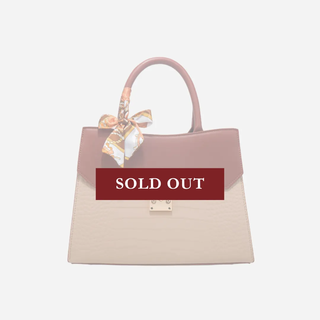 Tang Red 29 Crocodile-Embossed Tote