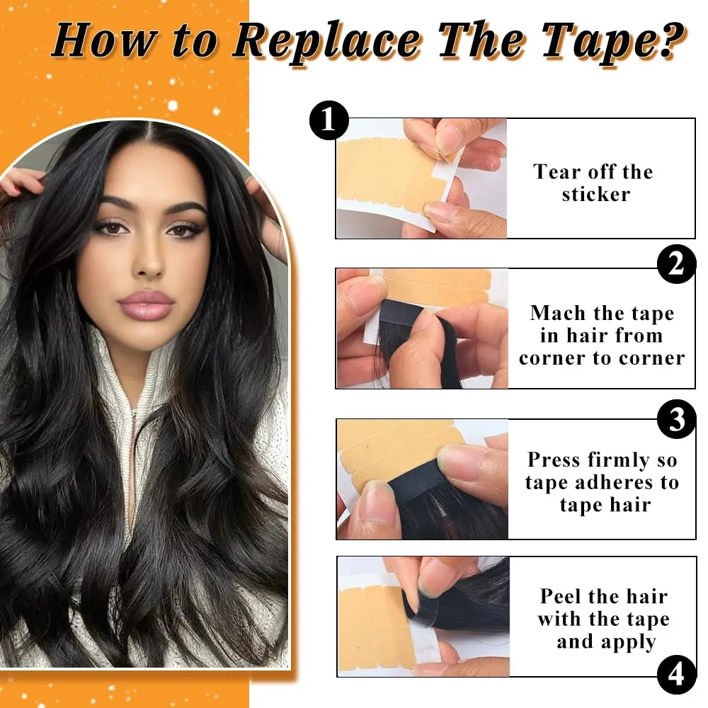 Tape in Hair Extensions Human Hair 14 Inch 20pcs Balayage Ash Blonde Mixed Platinum Blonde Straight Invisible Seamless Remy Tape in Hair Extensions Human Hair(18/60/60#,14 Inch)