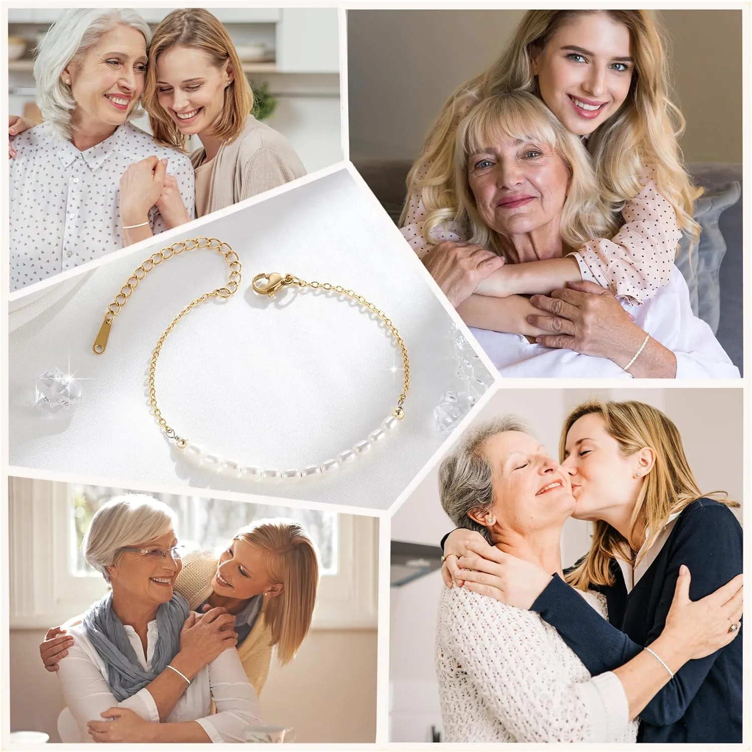 Tarsus Artificial Pearl Bracelet for Women, Mom/Mother-in-Law/Nana/Aunt/Grandma, Birthday Christmas Mothers Day Wedding Day